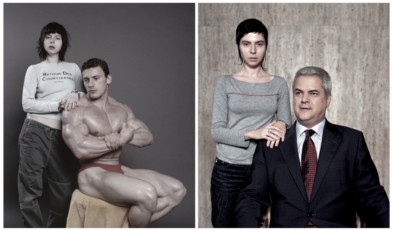 Untitled (Bodybuilder I), 2003, and Untitled (Prime Minister), 2004