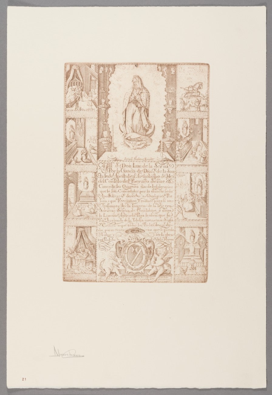 Indulgence for Donation of Alms toward the Erection of a Church Dedicated to the Virgin of Guadalupe, ca. 1615–20 (2010 reprint)